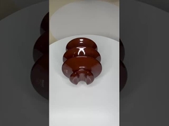 Professionele hoogspanningsceramische isolatoren Bruin / grijs Porselein C-120